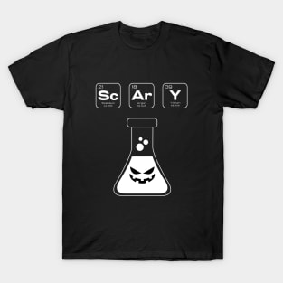 Scary Periodic Table Halloween Science T-Shirt